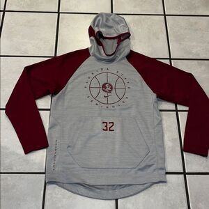 Florida State Seminoles #32 Basketball Team Issue Hooded Hoodie Sweatshirt M FSU